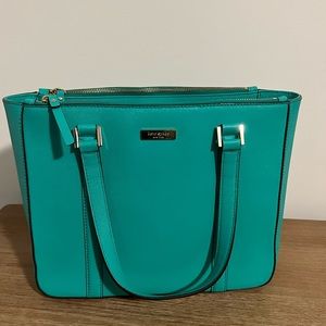 Kate Spade New York | Bright Beryl Newbury Lane Cadene Leather Tote
